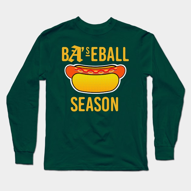 Baseball Season - Hotlink (Gold) Long Sleeve T-Shirt by mikelcal